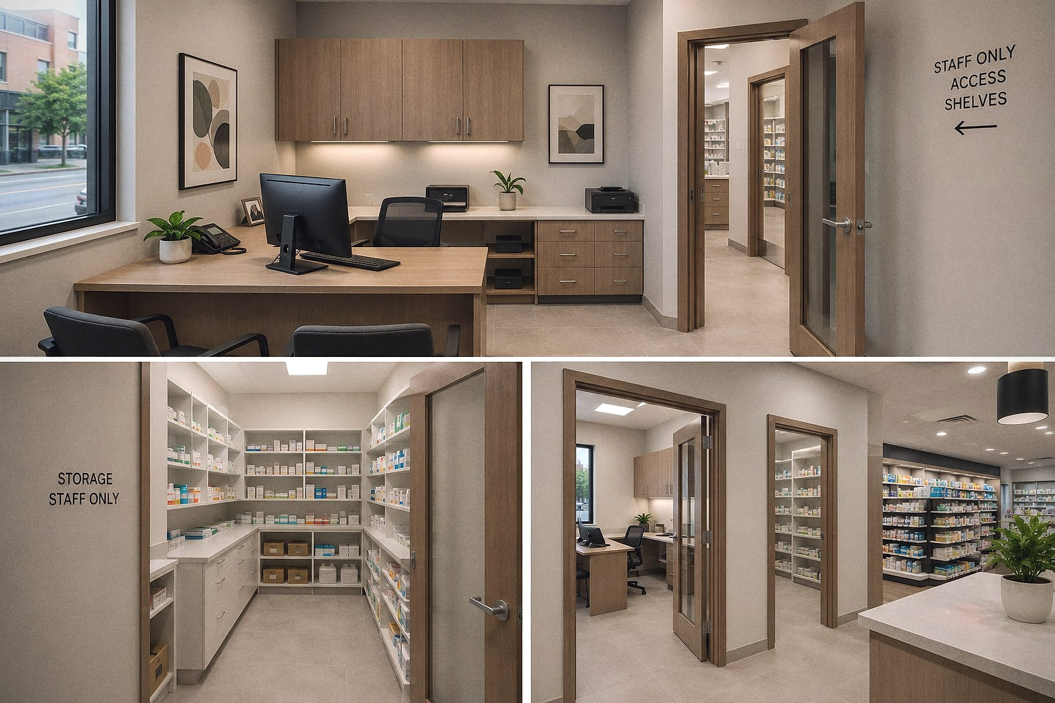 Design rendering of Pharmacy fit-out in Tarzana, California — view 7