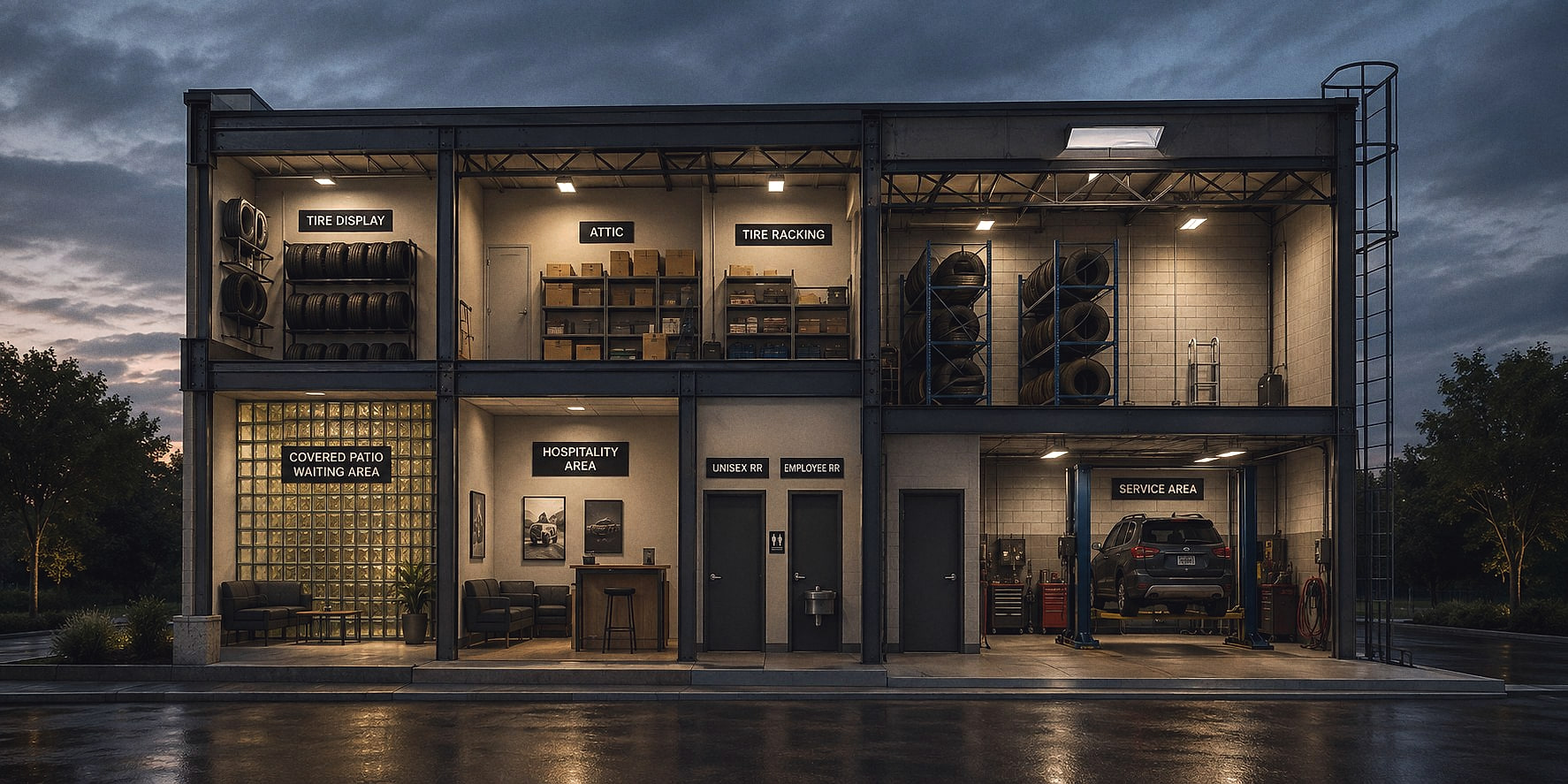 Design rendering of a Commercial project in Woodland Hills, California by M&N Home Design