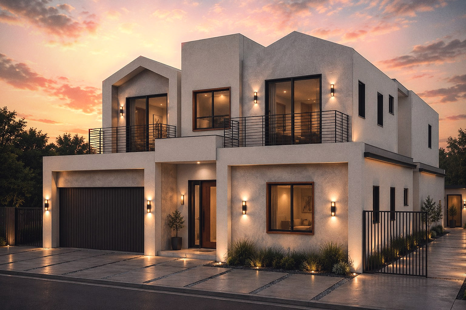 Design rendering of Two-storey residence in North Hollywood, California — view 2