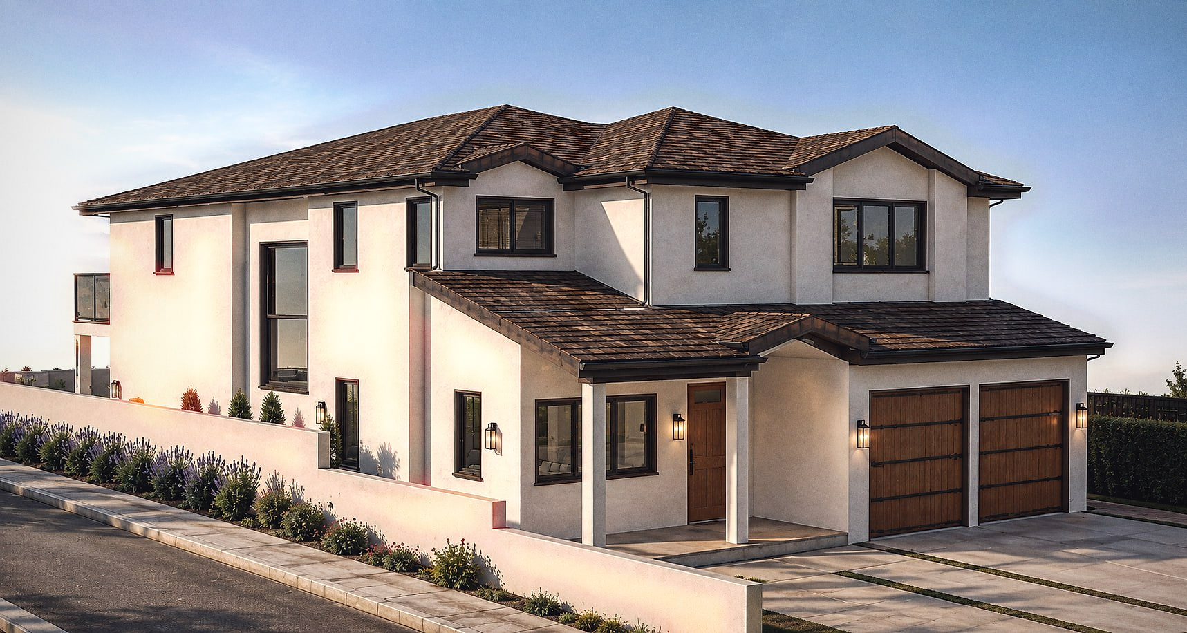 Design rendering of Transitional residence in Westlake Village, California — view 2
