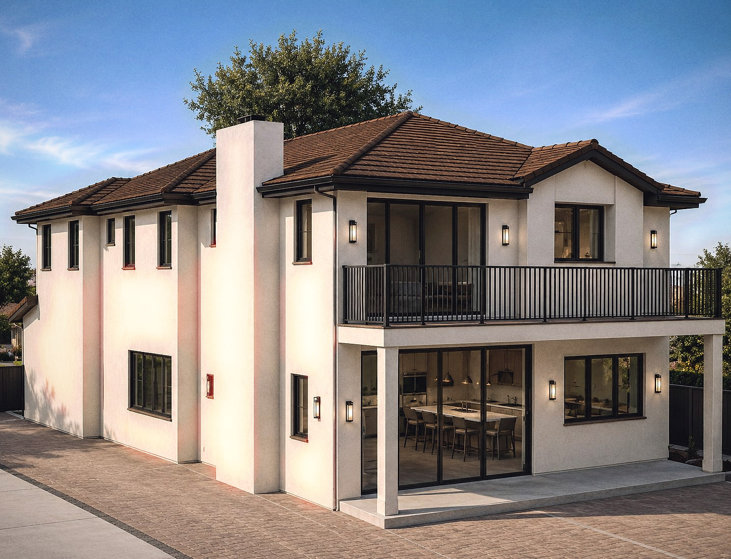 Design rendering of Transitional residence in Westlake Village, California — view 3